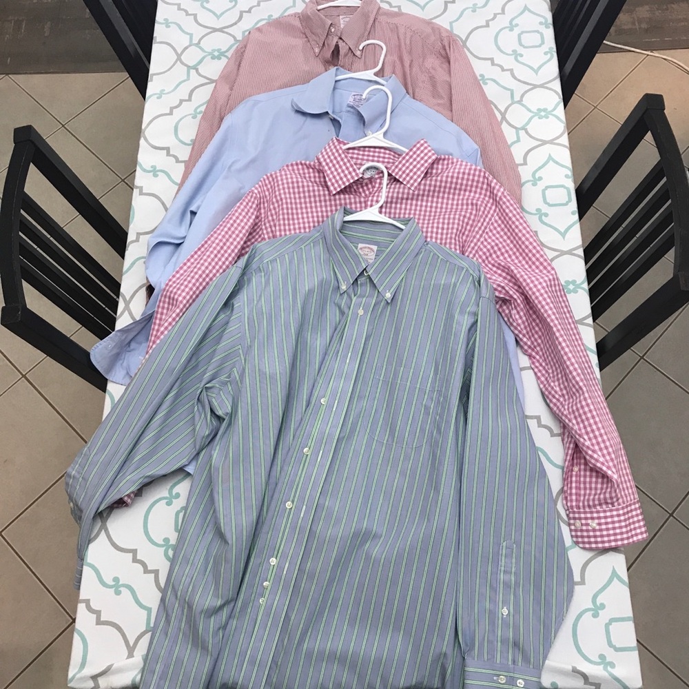 💙👔BROOKS BROTHERS!👔💙4 LONG SLEEVE DRESS SHIRTS - Picture 8 of 8